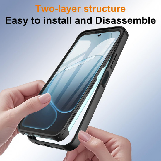 Techsuit ColorVerse 360 Series + Screen Protector Oppo A6x 4G / A6x 5G / A6k 4G Black Techsuit ColorVerse 360 Series + Screen Protector Oppo A6x 4G / A6x 5G / A6k 4G Black