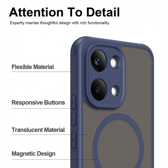 Techsuit HaloFrost II MagSafe Xiaomi Poco X8 Pro Max Navy Blue Techsuit HaloFrost II MagSafe Xiaomi Poco X8 Pro Max Navy Blue
