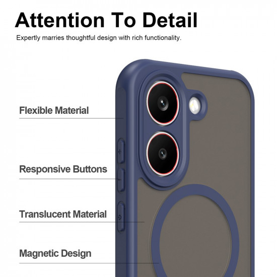 Techsuit HaloFrost II MagSafe Xiaomi Poco X8 Pro Navy Blue Techsuit HaloFrost II MagSafe Xiaomi Poco X8 Pro Navy Blue