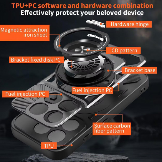 Techsuit RuggedCam Xiaomi 17 Black Techsuit RuggedCam Xiaomi 17 Black