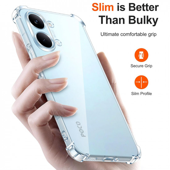Techsuit Shockproof Clear Silicone Xiaomi Poco X8 Pro Max Clear