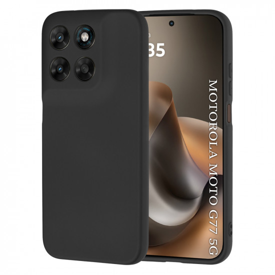 Techsuit SoftFlex Motorola Moto G77 / G67 Black