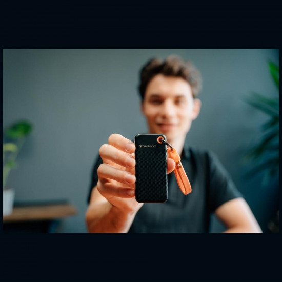 External Drive Verbatim Pocket SSD 256GB USB-C 3.2 gen.2 black-orange 32418