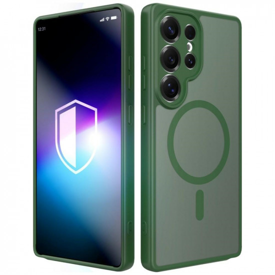 3MK Misty MagCase Case for Samsung Galaxy S25 Ultra green