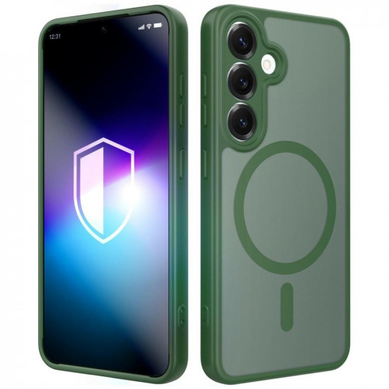 3MK Misty MagCase Case for Samsung Galaxy S25 Green