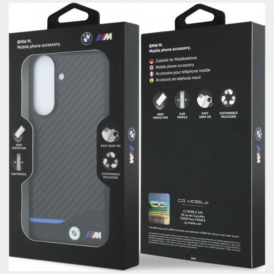 Case BMW M Carbon for Samsung Galaxy A37 5G black Case BMW M Carbon for Samsung Galaxy A37 5G black