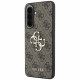 Case Guess Leather 4G Metal Logo for Samsung Galaxy A37 5G brown