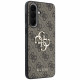 Case Guess Leather 4G Metal Logo for Samsung Galaxy A37 5G brown