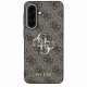 Case Guess Leather 4G Metal Logo for Samsung Galaxy A57 5G brown