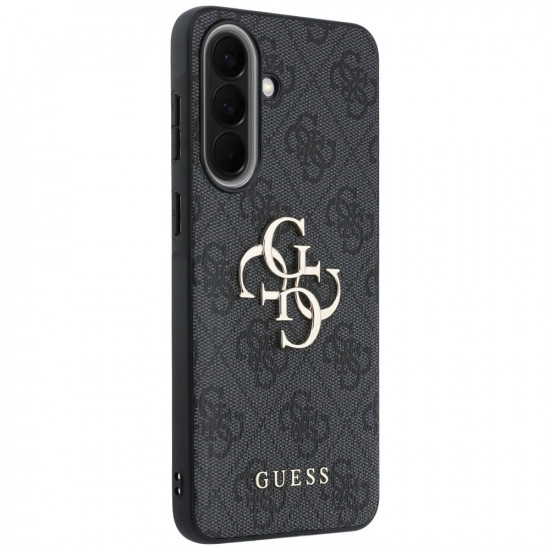 Case Guess Leather 4G Metal Logo for Samsung Galaxy A57 5G black