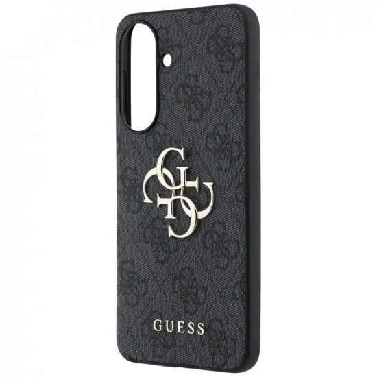Case Guess Leather 4G Metal Logo for Samsung Galaxy A57 5G black