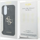 Case Guess Leather 4G Metal Logo for Samsung Galaxy A57 5G black