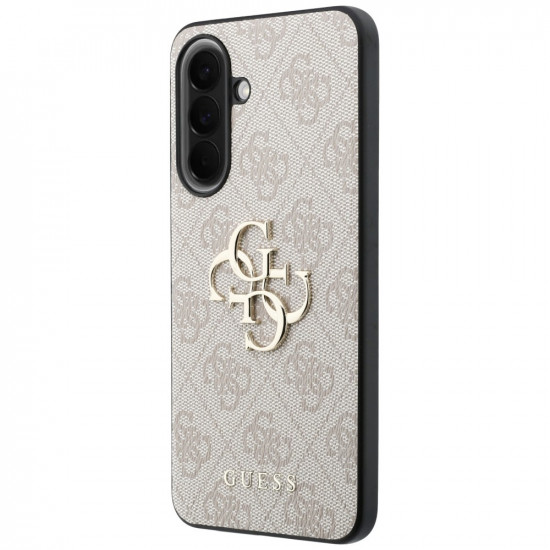 Case Guess Leather 4G Metal Logo for Samsung Galaxy A57 5G pink
