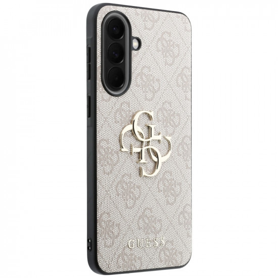 Case Guess Leather 4G Metal Logo for Samsung Galaxy A57 5G pink