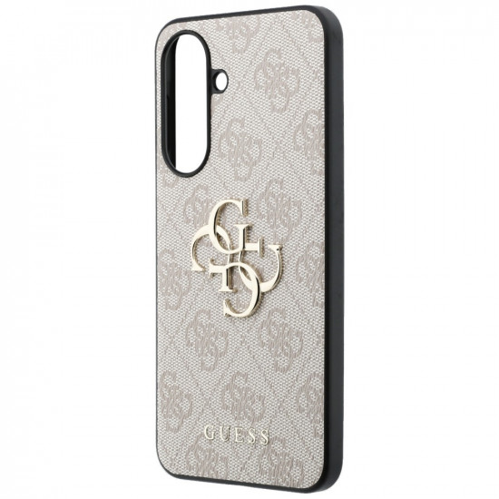 Case Guess Leather 4G Metal Logo for Samsung Galaxy A57 5G pink