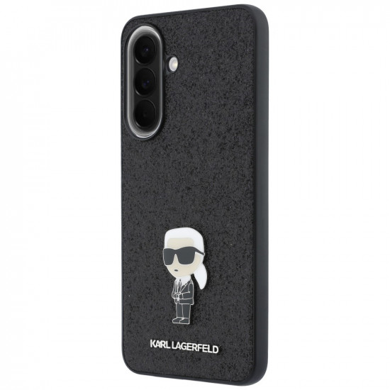 Case Karl Lagerfeld Fixed Glitter Ikonik Logo Metal Pin for Samsung Galaxy A57 5G black Case Karl Lagerfeld Fixed Glitter Ikonik Logo Metal Pin for Samsung Galaxy A57 5G black