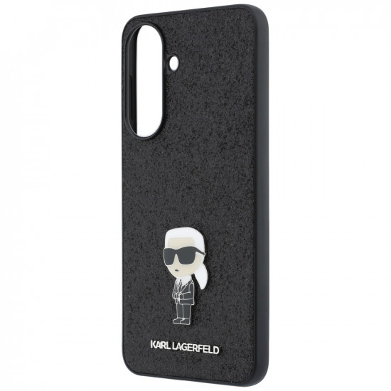 Case Karl Lagerfeld Fixed Glitter Ikonik Logo Metal Pin for Samsung Galaxy A57 5G black Case Karl Lagerfeld Fixed Glitter Ikonik Logo Metal Pin for Samsung Galaxy A57 5G black