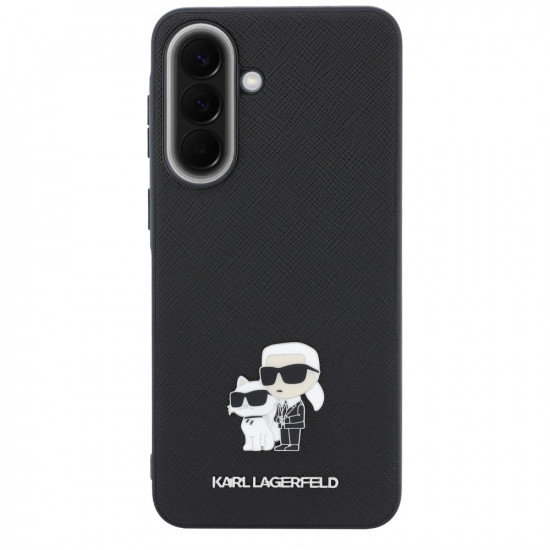 Case Karl Lagerfeld Saffiano w/ Karl&Choupette Metal Logo for Samsung Galaxy A57 5G black Case Karl Lagerfeld Saffiano w/ Karl&Choupette Metal Logo for Samsung Galaxy A57 5G black