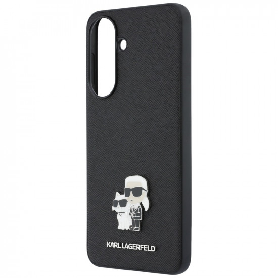 Case Karl Lagerfeld Saffiano w/ Karl&Choupette Metal Logo for Samsung Galaxy A57 5G black Case Karl Lagerfeld Saffiano w/ Karl&Choupette Metal Logo for Samsung Galaxy A57 5G black