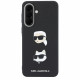 Case Karl Lagerfeld w/ Karl&Choupette Heads Pins&Logo for Samsung Galaxy A37 5G black Case Karl Lagerfeld w/ Karl&Choupette Heads Pins&Logo for Samsung Galaxy A37 5G black