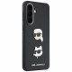 Case Karl Lagerfeld w/ Karl&Choupette Heads Pins&Logo for Samsung Galaxy A37 5G black Case Karl Lagerfeld w/ Karl&Choupette Heads Pins&Logo for Samsung Galaxy A37 5G black