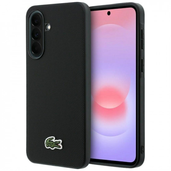 Case Lacoste Iconic Petit Pique Woven Logo for Samsung Galaxy A57 5G black Case Lacoste Iconic Petit Pique Woven Logo for Samsung Galaxy A57 5G black