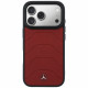 Case Mercedes Leather Mesh with Bow Line MagSafe for iPhone 17 Pro Max red