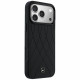 Case Mercedes Leather with Crossed Lines MagSafe for iPhone 17 Pro Max black