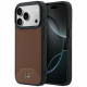 Case Mercedes Leather Wood Effect and Curve MagSafe for iPhone 17 Pro camel