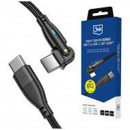 3MK Hyper Cable N-SERIES USB-C to USB-C 1m 20V/5A 100W black