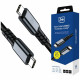 3MK Hyper Cable N-SERIES USB-C to USB-C Thunderbolt 4 Cable 2m 48V/5A 240W Black 3MK Hyper Cable N-SERIES USB-C to USB-C Thunderbolt 4 Cable 2m 48V/5A 240W Black