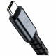 3MK Hyper Cable N-SERIES USB-C to USB-C Thunderbolt 4 Cable 2m 48V/5A 240W Black 3MK Hyper Cable N-SERIES USB-C to USB-C Thunderbolt 4 Cable 2m 48V/5A 240W Black