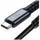 3MK Hyper Cable N-SERIES USB-C to USB-C Thunderbolt 4 Cable 2m 48V/5A 240W Black 3MK Hyper Cable N-SERIES USB-C to USB-C Thunderbolt 4 Cable 2m 48V/5A 240W Black