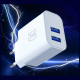 3MK FlowPower Wall Charger 2xUSB-A 10W 2.4A White 3MK FlowPower Wall Charger 2xUSB-A 10W 2.4A White