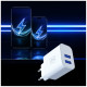 3MK FlowPower Wall Charger 2xUSB-A 10W 2.4A White 3MK FlowPower Wall Charger 2xUSB-A 10W 2.4A White