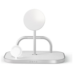 Zens 4-in-1 Qi 2.0 60W USB-C Magnetic Induction Charger silver