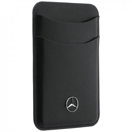 Magnetic Card Wallet Mercedes Leather black Magnetic Card Wallet Mercedes Leather black