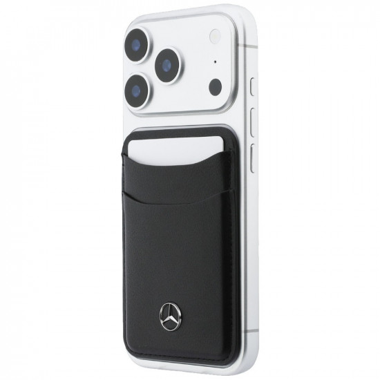 Magnetic Card Wallet Mercedes Leather black Magnetic Card Wallet Mercedes Leather black
