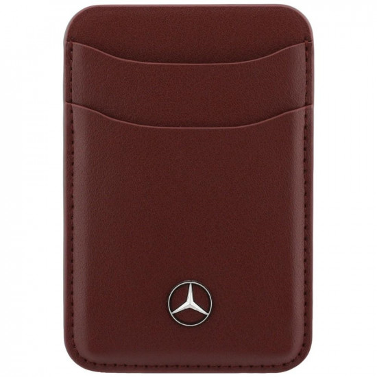 Magnetic Card Wallet Mercedes Leather red