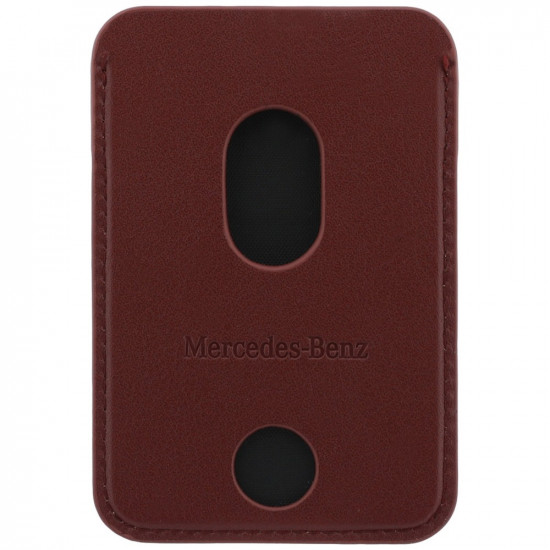 Magnetic Card Wallet Mercedes Leather red