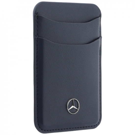 Magnetic Card Wallet Mercedes Leather navy Magnetic Card Wallet Mercedes Leather navy