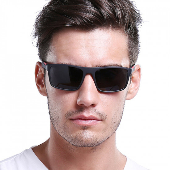 Techsuit  Sunglasses Polarised TR90 (MM101)  UV Protection  Matte Black / Gray