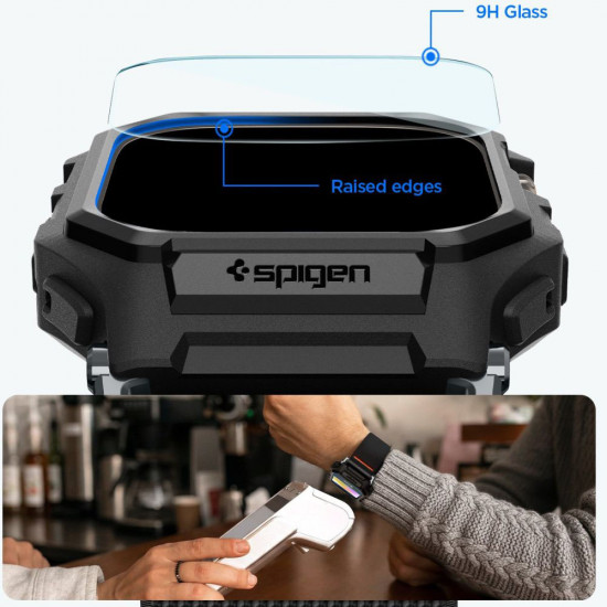 Spigen Lite Fit "Pro" + Screen Protector (ACS11415) Apple Watch Ultra / Ultra 2 / Ultra 3 Matte Black Spigen Lite Fit "Pro" + Screen Protector (ACS11415) Apple Watch Ultra / Ultra 2 / Ultra 3 Matte Black