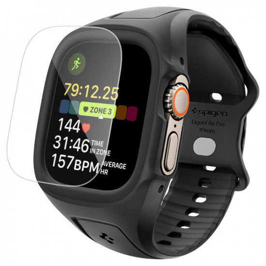 Spigen Liquid Air Pro + Screen Protector (ACS11416) Apple Watch Ultra / Ultra 2 / Ultra 3 Matte Black Spigen Liquid Air Pro + Screen Protector (ACS11416) Apple Watch Ultra / Ultra 2 / Ultra 3 Matte Black