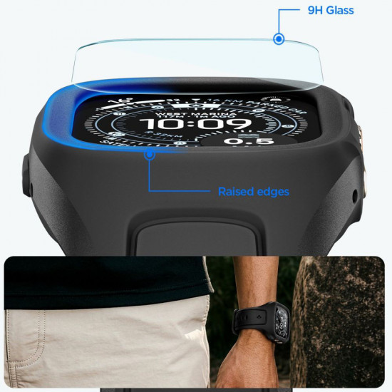 Spigen Liquid Air Pro + Screen Protector (ACS11416) Apple Watch Ultra / Ultra 2 / Ultra 3 Matte Black Spigen Liquid Air Pro + Screen Protector (ACS11416) Apple Watch Ultra / Ultra 2 / Ultra 3 Matte Black