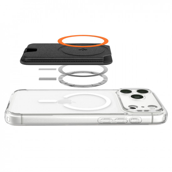 Spigen Valentinus Wallet MagFit+ (AFA11336) for 5 x Cards Easy Access, Minimalist Construction, PU Leather Black Spigen Valentinus Wallet MagFit+ (AFA11336) for 5 x Cards Easy Access, Minimalist Construction, PU Leather Black