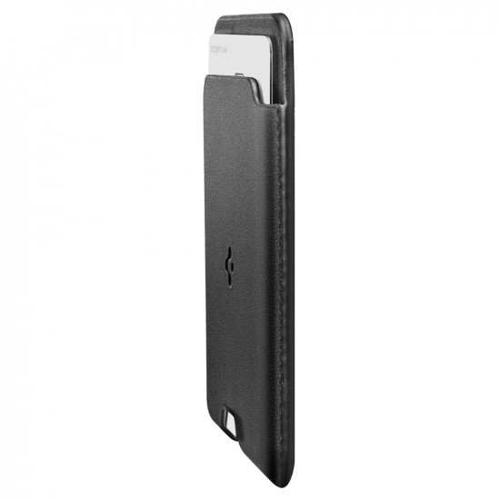 Spigen Valentinus Wallet MagFit (AFA11337) for 5 x Cards Easy Access, Minimalist Construction, PU Leather Black Spigen Valentinus Wallet MagFit (AFA11337) for 5 x Cards Easy Access, Minimalist Construction, PU Leather Black