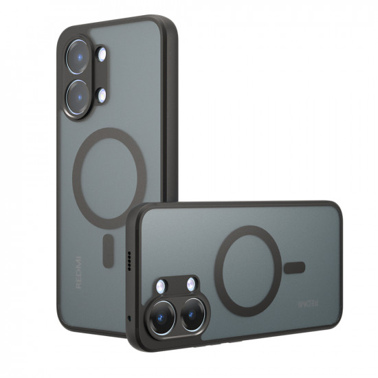 Techsuit PureFrost MagSafe Xiaomi Poco X8 Pro Max Frosted Black Techsuit PureFrost MagSafe Xiaomi Poco X8 Pro Max Frosted Black