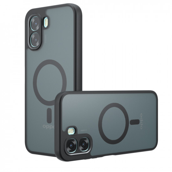 Techsuit PureFrost MagSafe Oppo A6x 4G / A6x 5G / A6k 4G Frosted Black Techsuit PureFrost MagSafe Oppo A6x 4G / A6x 5G / A6k 4G Frosted Black