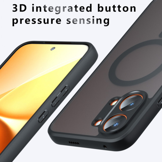 Techsuit PureFrost MagSafe Oppo A6x 4G / A6x 5G / A6k 4G Frosted Black Techsuit PureFrost MagSafe Oppo A6x 4G / A6x 5G / A6k 4G Frosted Black